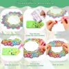 2 Packs DIY Diamond Painting Mirror Kits Mandala Shaped 5D Diamond Art Makeup Mirror Crystal Rhinestone Diamond Painting Craft Mirror for Beginne