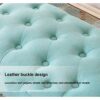 NMDCDH Ottoman Foot Stool with Legs, Upholstered Ottoman Footrest Stool Bench, Rectangle Foot Rest Stools - Soft Compact Padded Seat - 40 * 45 *