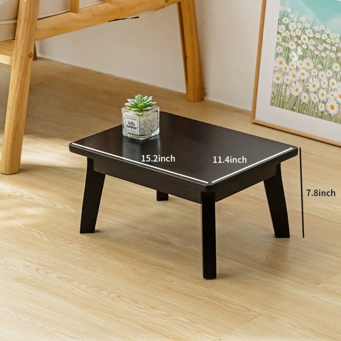 kailebao Foot Stools Wood Ottomans for Sofa Small Foot Stool Living Room Ottoman Foot Fest for Bedroom Wood Potty Stool & Kitchen Stool Bathroom