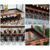 Stylish Simplicity Ceiling Stylish Simplicity Wine Rack Simple Craft Retro Creative Display Goblet Storage Wine Rack Household Goblet Bracket Res