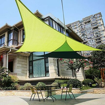 Sun Shade Sail Awning 2x2x2m for Outdoor Sun Protection Garden Patio Yard Party Waterproof Sunscreen Shelter Awning Sail Canopy 90% UV Block with