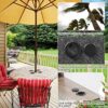 BOBOZHONG Parasol Hole Rings 2PCS Patio Table Umbrella Hole Ring and Cap Set Standard Size Umbrella Thicker Hole Ring Plug and Cap Set Decorative