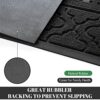 Yimobra Welcome Door Mat, Heavy Duty Durable Front Door Mat for Home Entrance, Garage and Garden Outside Entryway Floor Mat, Non Slip, Fade Resis