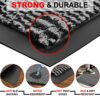 ZENQA Door Mat Indoor Outdoor Washable Heavy Duty | Non Slip Doormats Large Rubber Door Mat & Runner | Dirt Trapper Barrier Mat Home, Kitchen & O