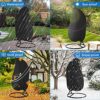 YMWVH Egg Chair Cover Waterproof Hanging Chair Cover Heavy Duty, Outdoor Anti-dust Garden Swing Chair Covers with Zipper Drawsting for Veranda Ga