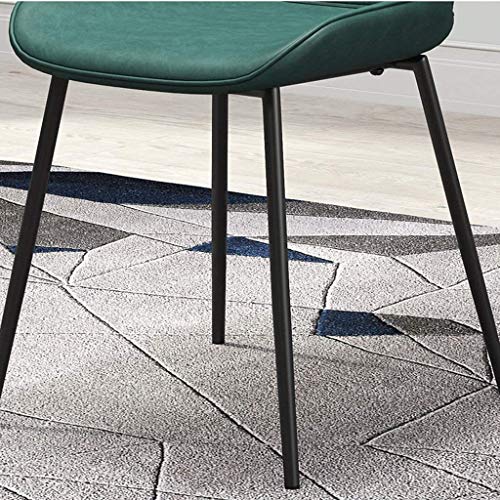 Modern Kitchen Dining Room Chairs Dining Chairs Set Of 6 PU Leather Cushion Seat Kitchen Chair With Metal Legs Non-Slip Mat Bar Chairs For Kitche