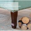 NMDCDH Ottoman Foot Stool with Legs, Upholstered Ottoman Footrest Stool Bench, Rectangle Foot Rest Stools - Soft Compact Padded Seat - 40 * 45 *
