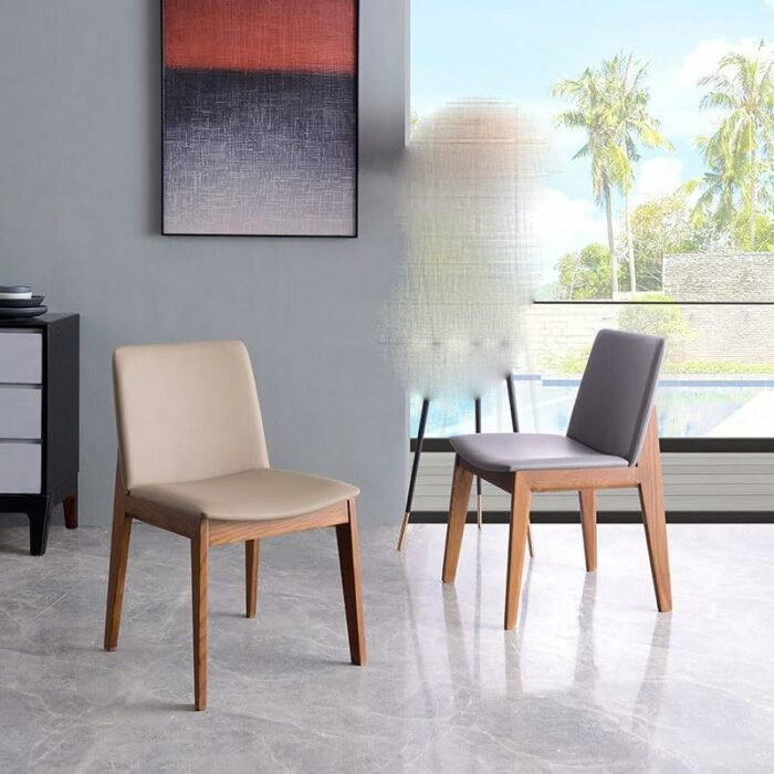 LXXSH Dresser Wooden Kitchen Dining Chair Bedroom Salon Ergonomic Office Dining Chair Home Furniture