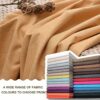 Yeosu Custom Bench Cushion, Window Seat Cushion Indoor, 50D Thickened Non-Skid Bottom Custom Cushions for Bench Seat, 6 Fabrics, and 100+ Colors