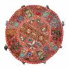 Beautiful Indian Traditional Home Decorative Ottoman Handmade and Patchwork Foot Stool Floor Cushion, 23 X 13 inches