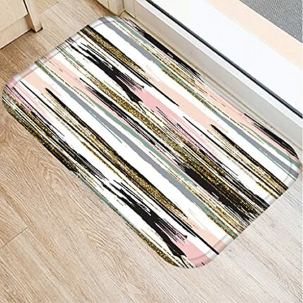 SDFGH Anti-Slip Doormat Kitchen Entrance Door Mat Carpet Doormat Colorful Indoor Floor Mats Rug (Color : F, Size : 40 * 60cm)