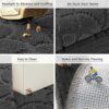 7VSTOHS Door Mats Indoor Outdoor 50x80cm, Dirt Trapper Non Slip Outdoor Mats, Absorbent Washable Doormats for Front Back Door Outside and Inside,