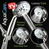 AquaCare High Pressure 8-mode Handheld Shower Head - Anti-clog Nozzles, Built-in Power Wash to Clean Tub, Tile & Pets, Extra Long 6 ft. Stainless