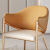 WALNUT Comfortable Dinning Chair Designer Metal Office Bedroom Dining Chairs Kitchen Ornaments
