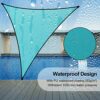 supregear Shade Sail, 3x3x3 m Triangular Shade Sail Waterproof UV Blockage Sun Sail Canopy Awning Shelter for Outdoor Courtyard Garden Patio Carp