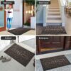Yimobra Welcome Front Door Mat Outdoor, Heavy Duty Durable Non Slip Doormats, Rubber Backing, Low-Profile Entrance Rugs, Absorbent Resist Dirt, E