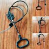 Sofa Recliner Cables D-Ring Recliner Release Pull Handle Cables Couch Release Recliner Replacement Parts, Hook Exposed Cable Total Length 38.58 I