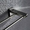 Towel Rack Bathroom Towel Rail 304 Stainless Steel Polished Surface Wall Mounted Simple Perforated Towel Bar for Kitchen and Bathroom Accessories