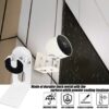 360 Degree Flexible Adjustment Wall Mount Holder Compatible with Google Nest Cam 2nd Generation,Metal Outdoor Wall Bracket Mounting Kit Camera Ac