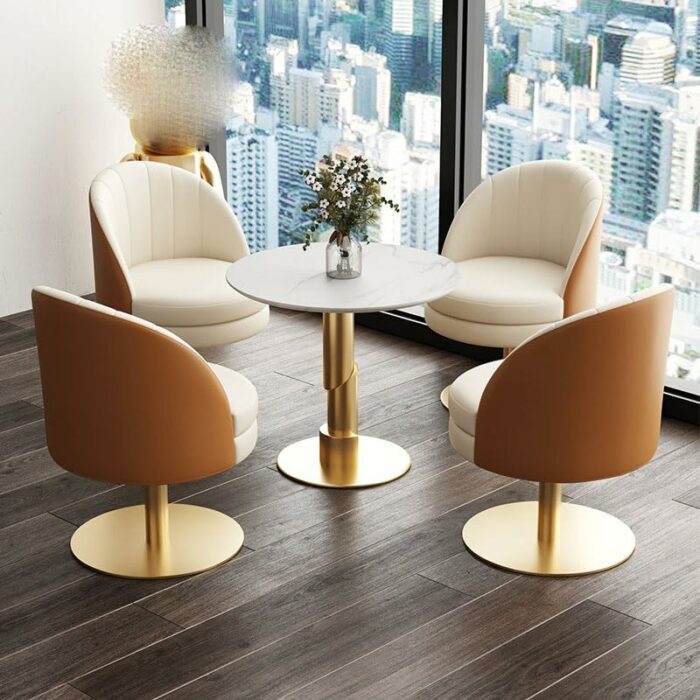 WALNUT Dinning Chair Table Back Arm Lounge Dining Chair Bedroom Kitchen Relax Interior Decoration