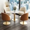 JJZXD Dinning Chair Table Back Arm Lounge Dining Chair Bedroom Kitchen Relax Interior Decoration