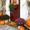URFEDA Decorative Doormat Autumn Harvest Seasonal Thanksgiving Floor Entrance Door Mat Thanksgiving Doormat Welcome Doormat for Outdoor Front Doo