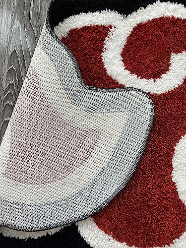 EXIGENT Premium Red Cloud Ultra Soft Anti-Slip Floor Door Mat Rug (RedCloud)