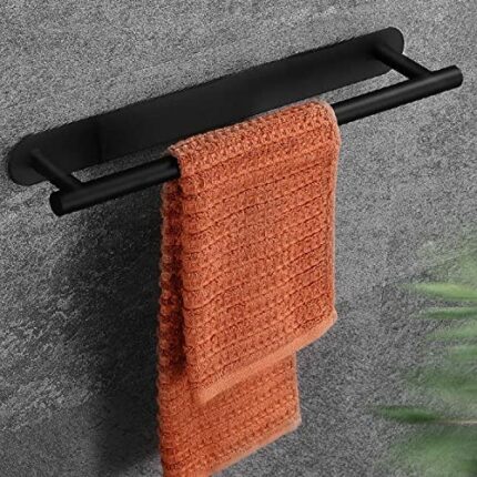 Self Adhesive Towel Rail-XINGLO, SUS304 Brushed Finish Stainless Steel ,Bathroom Towel Holder 40 cm / 15.75 inches, Towel Rails Wall Mounted, for