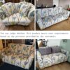WONGS BEDDING 1-Piece Dandelion Sofa Cover Slipcover Soft Polyester Plant Printed Sofa Protector with Elastic Bottom (2 Seater,145cm-185cm)