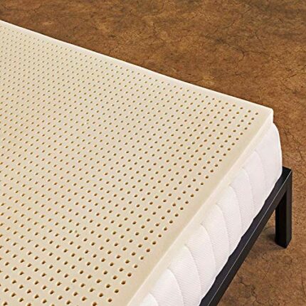 Pure Green 100% Natural Latex Mattress Topper - Soft - 2 Inch - Twin Size (GOLS Certified Organic)