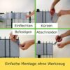 workingHOUSE Polyrattan Privacy Screen Strips for Double Bar Mesh Weatherproof Strips for Fence, Balcony and Terrace - Maintenance-Free and Easy