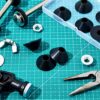 8 Pieces Non Slip Toilet Seat Hinge Fittings 8 mm Rubber Fittings Rubber Cone Toilet Seat Washer Toilet Seat Hinge Fitting Replacement Black Rubb