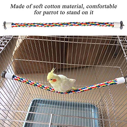 ALREMO HUANGXING - Soft Bird Toy Rope Perch, 2 .3 inch Chew Toys, for Cockatiel for African Grey