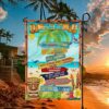 Artsy Woodsy Tiki Bar Rules Garden Flag 12x18" 30x40" Hawaii Aloha Tropical Luau Party Decorations, Summer Decor, Outdoor Beach Bar Pub Porch Pat
