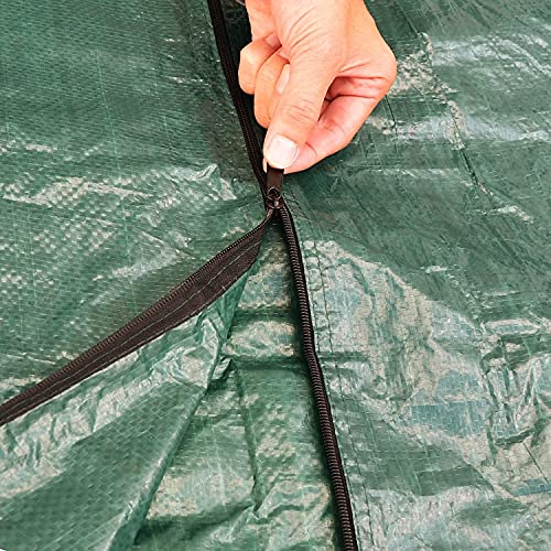 FINE GARDEN 3-Seater 215 X 125 X 168cm Green Garden Swing Cover Suitable For All Weather Protection waterproof and UV-resistant Hammock Cover wit