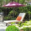 Udewo 2 Pack Waterproof Outdoor Cushion Cover, Orange Throw Pillow Case Decorative Outdoor Waterproof Pillow Covers 18X18 Inch (45X45cm) Garden C