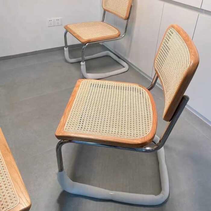 JJZXD Outdoor Kitchen Dining Chairs Office Ergonomic Designer Chair PU Leather Party Furniture