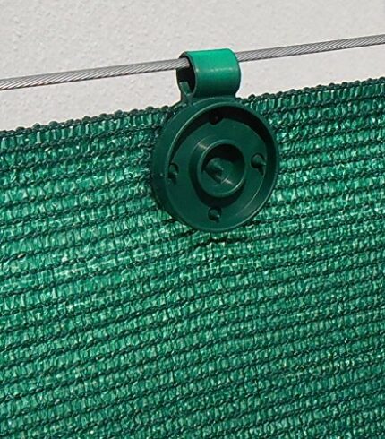 edenvista Shade Cloth Plastic Clips, UV Treated | 60 Pack, Color Green.