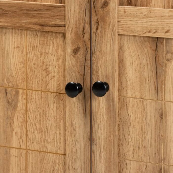 TJLSS With Cabinet Shoe Rack Home Furniture Finished Wood 2-Door Shoe Storage Cabinet Shoes Storage Rack