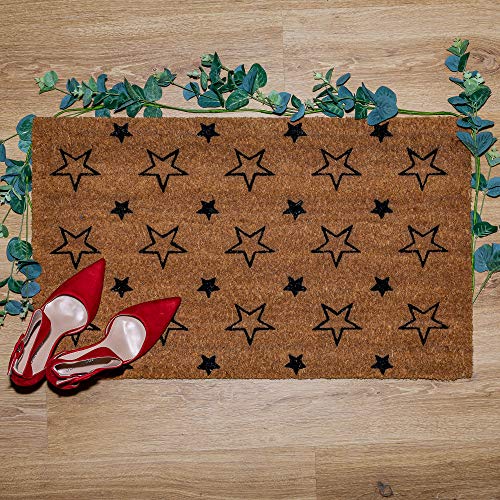 LPDoormats - coir door mat - nonslip heavy duty doormat - large doormat size 75cm x 45cm - indoor door mat - outdoor sheltered use welcome mat (S