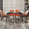 dining chair Kitchen Dining Room Furniture Chairs Modern Water Proof Suede High Back Soft Seat Armrests Dining Chair For Office Lounge Dining Kit