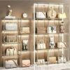 Acrylic Display Case Clear Handbag Storage Organizer for Closet, Stackable Bag Organizer with Magnetic Door for Wallet, Cosmetic, Toys (9)