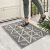 YOKUPOTAC Door Mats Indoor, 50 x 80 cm Doormats Non Slip, Dirt Trapper Doormat for Front Door, Heavy Duty Dog Door Mat Washable, Low-Profile Abso