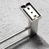 Towel Rack Bathroom Towel Rail 304 Stainless Steel Polished Surface Wall Mounted Simple Perforated Towel Bar for Kitchen and Bathroom Accessories
