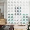 YIZUNNU 12Pcs/Set White Hanging Room Divider Panel, Wooden Room Divider Screens, DIY Home Partition Decor 29x29cm