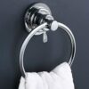 BOPai 24 inch Single Vacuum Suction Cup Towel Bar Towel Rail for Bathroom Accessory Clothes washcloths No Drill Wall Mount Shelf Rack Polished Ch