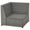 SOLLERÖN Corner section, outdoor, dark grey, 82x82x74 cm, durable and easy to care for. Tables & chairs. Lounging & relaxing furniture. Garden fu