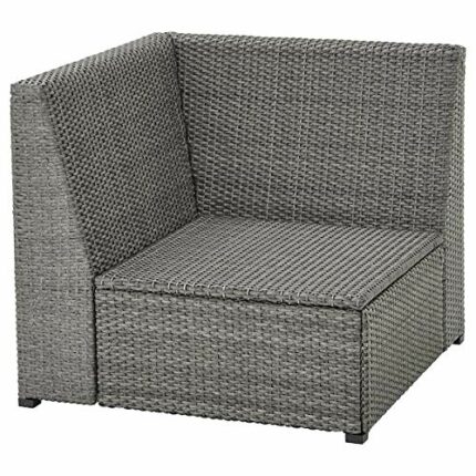 SOLLERÖN Corner section, outdoor, dark grey, 82x82x74 cm, durable and easy to care for. Tables & chairs. Lounging & relaxing furniture. Garden fu