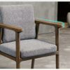 LXXSH Wooden Dining Chair Table Kitchen Designer Arm Chair Living Room Balcony Office Household Items