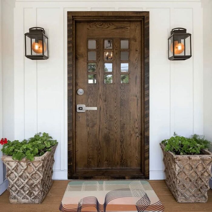 JJZXD Patterns Polyester Doormat Rug Carpet Mat Footpad Non-slip Sand Scraping Entrance Kitchen (Color : D, Size : 60x90cm)